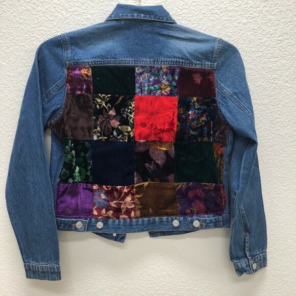 Joann Fabric Other - Joann Fabrics Girls Medium Jean Jacket Patchwork
